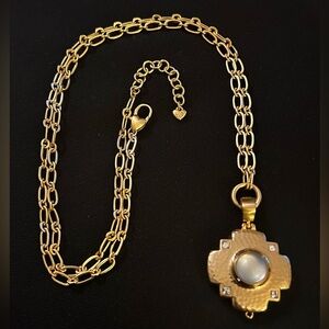 Brighton Versailles Orleans Cabochon Stone Long Necklace - NEW
